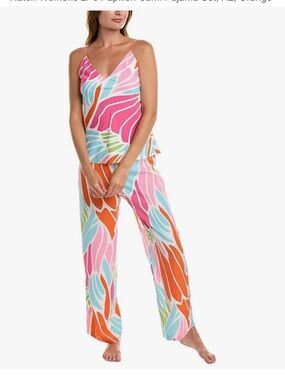 Natori Womens 2Pc Papillon Cami Pajama Set Size XS